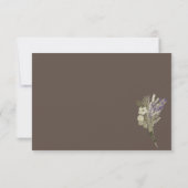 Aquarelllavender Rustikale Botany Kraft UAWG Einladung (Rückseite)