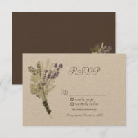 Aquarelllavender Rustikale Botany Kraft UAWG
