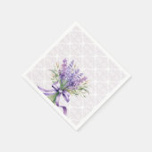 Aquarelllavender Serviette (Ecke)