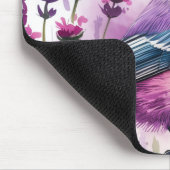 Aquarelllavender und Chickadee Mousepad (Ecke)