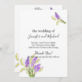 Aquarelllavender und Grüne Florals Programm (Vorne/Hinten)