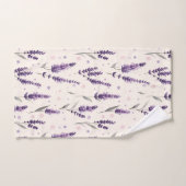 Aquarelllavender und Punktedesign Badhandtuch Set (Handtuch)