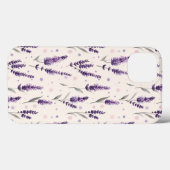 Aquarelllavender und Punktedesign Case-Mate iPhone Hülle (Rückseite (Horizontal))