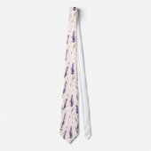 Aquarelllavender und Punktedesign Krawatte (Vorderseite)