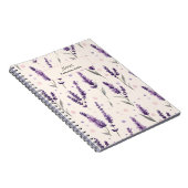 Aquarelllavender und Punktedesign Notizblock (Rechte Seite)