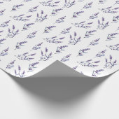 Aquarelllavene auf Weiß Geschenkpapier (Ecke)