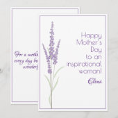 Aquarelllavene Feiertagskarte (Vorne/Hinten)