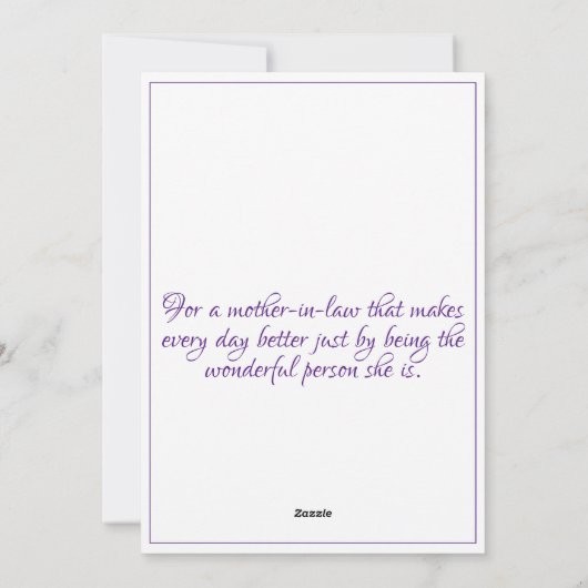 Aquarelllavene hellgrüne Mutter Feiertagskarte (Rückseite)