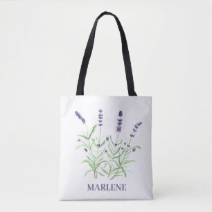 Aquarelllavener-Blume Lila Tasche