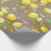 Aquarelllemon Geschenkpapier (Ecke)