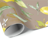 Aquarelllemon Geschenkpapier (Rolleneckpunkt)