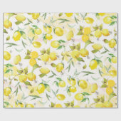 Aquarelllemon II Geschenkpapier (Flach)