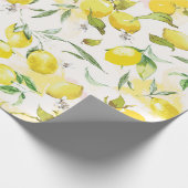Aquarelllemon II Geschenkpapier (Ecke)