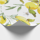 Aquarelllemon III Geschenkpapier (Ecke)