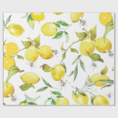 Aquarelllemon III Geschenkpapier (Flach)