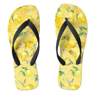 Aquarelllemon IV Badesandalen