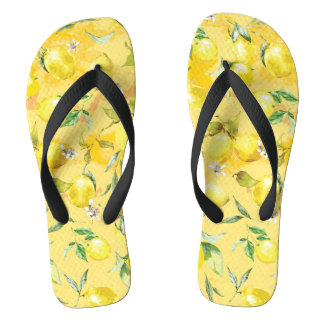 Aquarelllemon IV Badesandalen