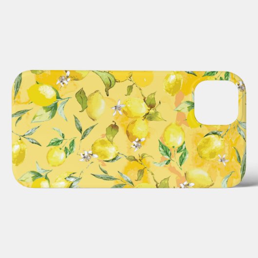 Aquarelllemon IV Case-Mate iPhone Hülle (Rückseite (Horizontal))