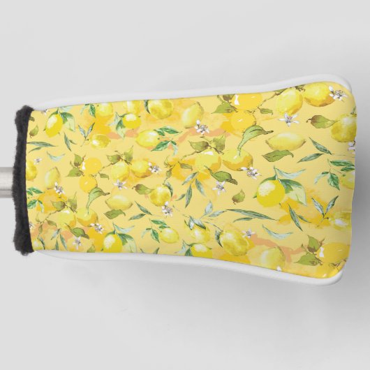 Aquarelllemon IV Golf Headcover (Vorderseite)