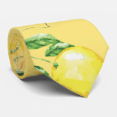 Aquarelllemon IV Krawatte (Gerollt)