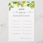 Aquarelllemon Wo waren wir Brautparty (Vorderseite)