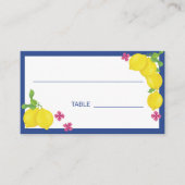 Aquarelllemonen Platzkarte (Vorderseite)