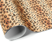 Aquarellleopard Print: Exotic Fur Textur Geschenkpapier (Rolleneckpunkt)