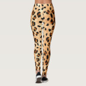 Aquarellleopard Print: Exotic Fur Textur Leggings (Rückseite)