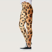 Aquarellleopard Print: Exotic Fur Textur Leggings (Links)