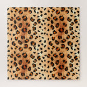 Aquarellleopard Print: Exotic Fur Textur Puzzle (Vertikal)