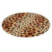 Aquarellleopard Print: Exotic Fur Textur Schneidebrett (Ecke)