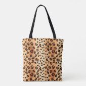 Aquarellleopard Print: Exotic Fur Textur Tasche (Rückseite)
