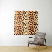 Aquarellleopard Print: Exotic Fur Textur Wandteppich (Beispiel)