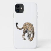 Aquarellleopard-Urwaldkatze grün gestrichen Case-Mate iPhone Hülle (Rückseite)