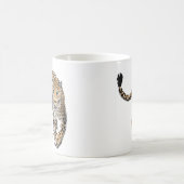 Aquarellleopard-Urwaldkatze grün gestrichen Kaffeetasse (Mittel)