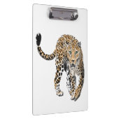 Aquarellleopard-Urwaldkatze grün gestrichen Klemmbrett (Rechts)