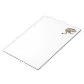 Aquarellleopard-Urwaldkatze grün gestrichen Notizblock (angewinkelt)