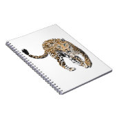 Aquarellleopard-Urwaldkatze grün gestrichen Notizblock (Rechte Seite)