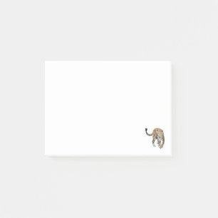 Aquarellleopard-Urwaldkatze grün gestrichen Post-it Klebezettel