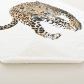 Aquarellleopard-Urwaldkatze grün gestrichen Sherpadecke (3/4)