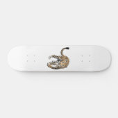 Aquarellleopard-Urwaldkatze grün gestrichen Skateboard (Horizontal)