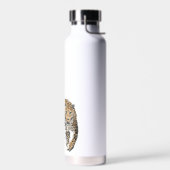 Aquarellleopard-Urwaldkatze grün gestrichen Trinkflasche (Links)