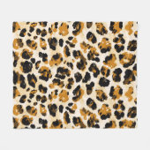 Aquarellleoparde, Farbverlauf von Krawatte und Far Fleecedecke (Vorderseite (Horizontal))