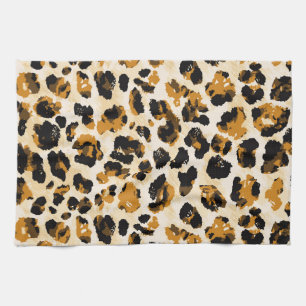 Aquarellleoparde, Farbverlauf von Krawatte und Far Geschirrtuch