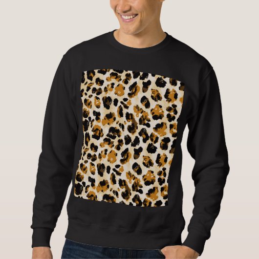 Aquarellleoparde, Farbverlauf von Krawatte und Far Sweatshirt (Vorderseite)