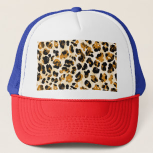 Aquarellleoparde, Farbverlauf von Krawatte und Far Truckerkappe
