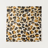 Aquarellleoparde, Farbverlauf von Krawatte und Far Wandteppich (Vorderseite (Horizontal))