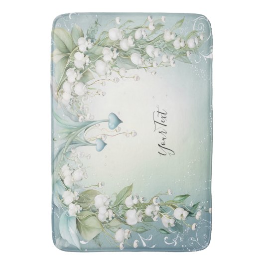 Aquarelllien im Tal Badematte (Vorderseite Vertikal)