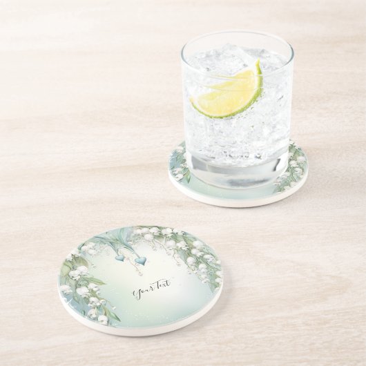 Aquarelllien im Tal Sandstone Untersetzer (Seite)