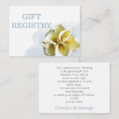 Aquarelllienlililis Hochzeitsgeschenk Begleitkarte (Vorne/Hinten)